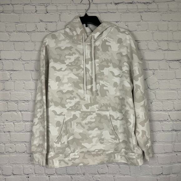 LAZYPANTS - White Camo Sweatshirt - Picture 1 of 5